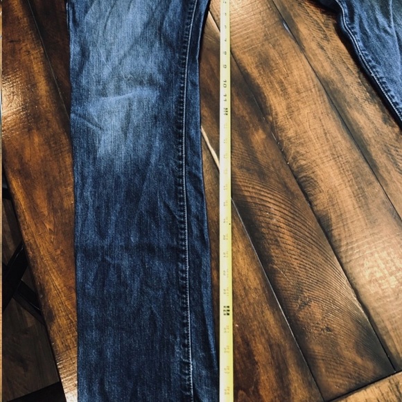 Express Jeans Rocco Slim Skinny Fit Mens size 33x32 Dark blue wash - Picture 2 of 13